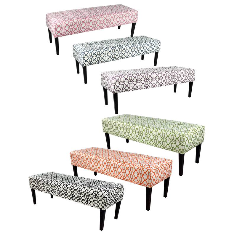 Kaya Noah Button Tufted Upholstered Long Bench