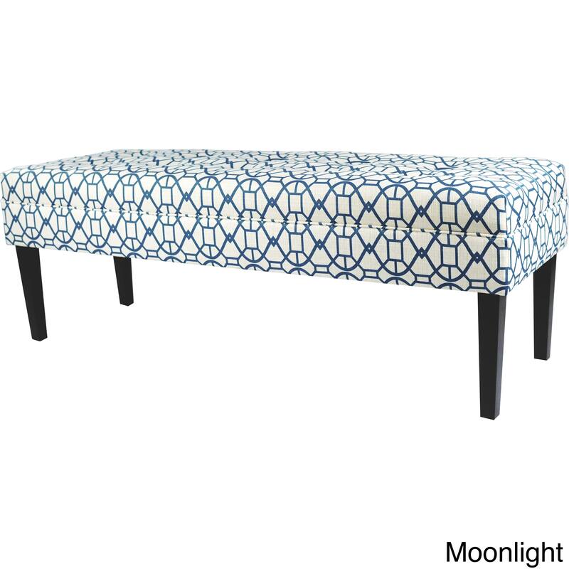 Kaya Noah Button Tufted Upholstered Long Bench