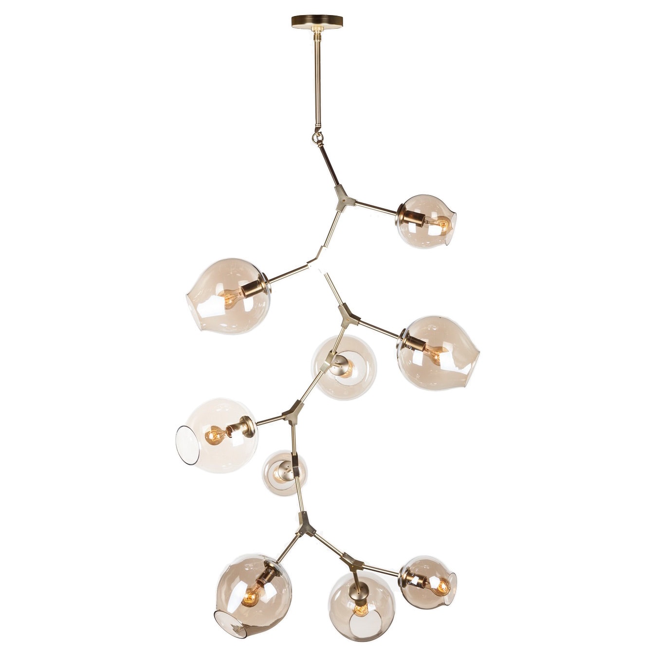 Hans Andersen Home Multi-Globe 9-light Chandelier - Gold (Hans Andersen Home Multi-Globe Chandelier) - Chandeliers For Bedrooms by Overstock.com