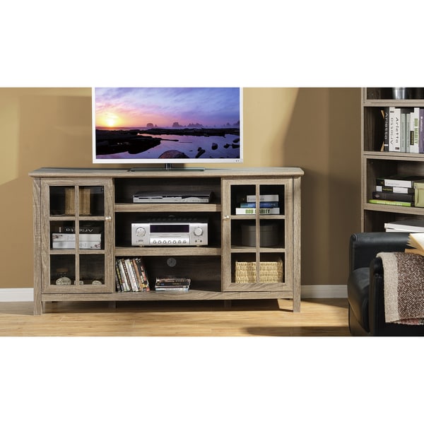 Provence 60-inch Wide Media Stand in Reclaimed Wood - 17511680 