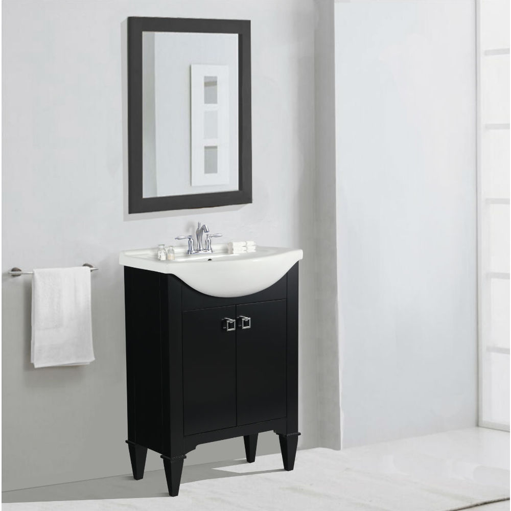 Single Wall Mounted Bathroom Wall Mounted Vanity Cabinet Single Hole Mirror 28 Inch Lavatory Shelf Satin Nickel Handle Dark Espresso Black Talkingbread Co Il