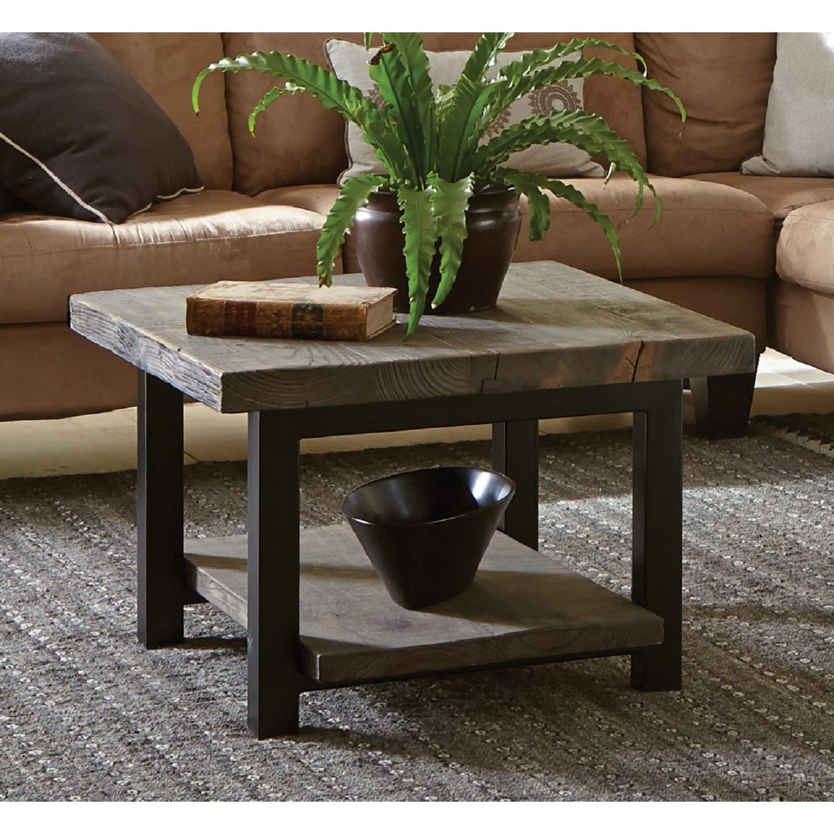 Carbon Loft Lawrence Reclaimed Square Coffee Table On Sale Overstock 20306436