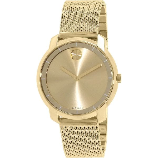 Shop Movado Women S 3600242 Bold Round Gold Ion Plated Stainless