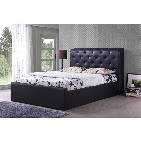 Hodedah Leather Platform Bed