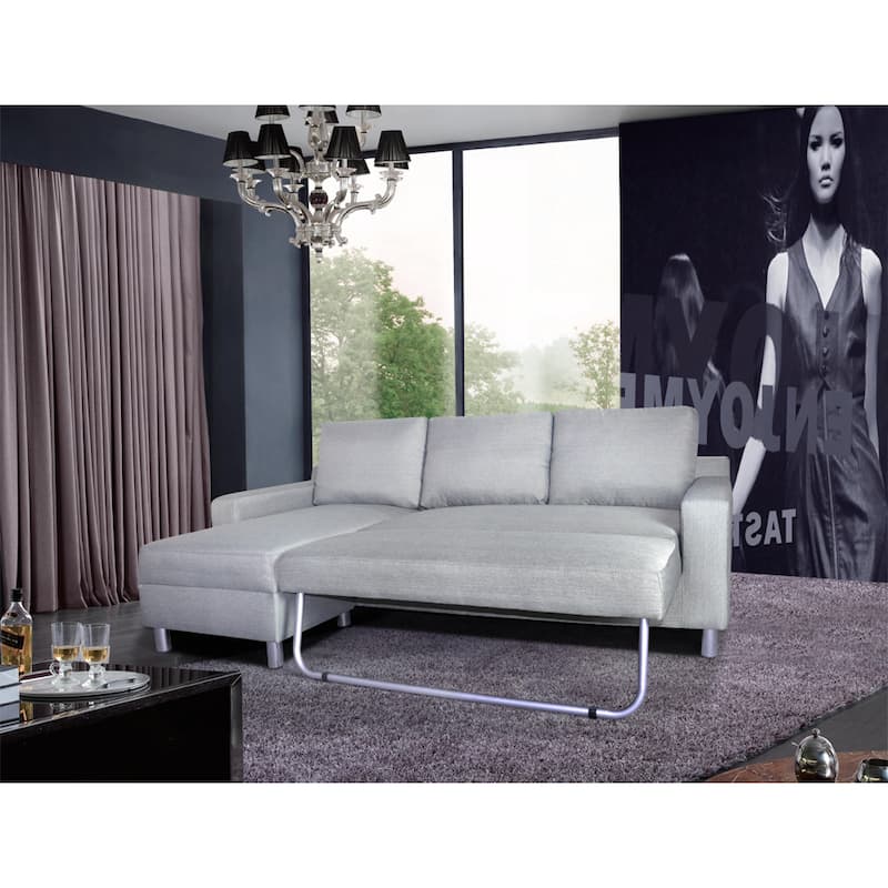 Kachy Fabric Convertible Sectional Sofa Bed