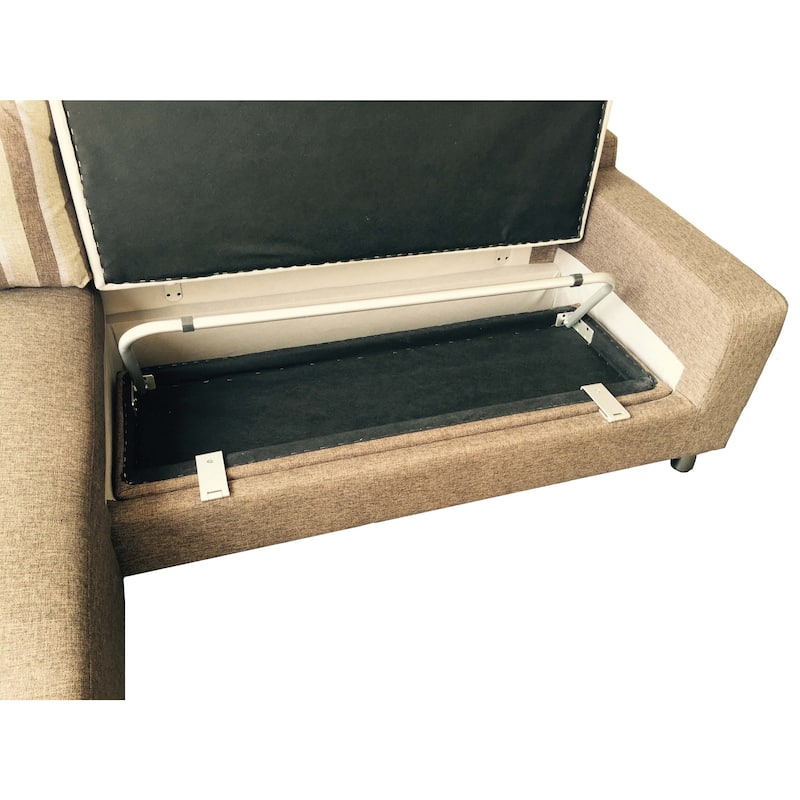 Kachy Fabric Convertible Sectional Sofa Bed