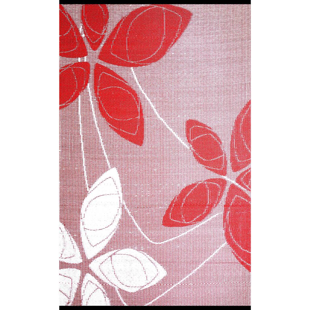 b.b.begonia Alaska Reversible Design Red and White Outdoor Area Rug