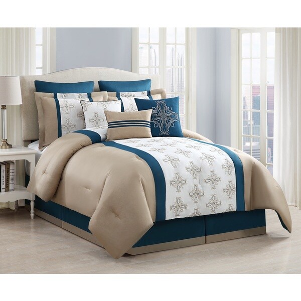 Sasha Embroidered 9-piece Comforter Set