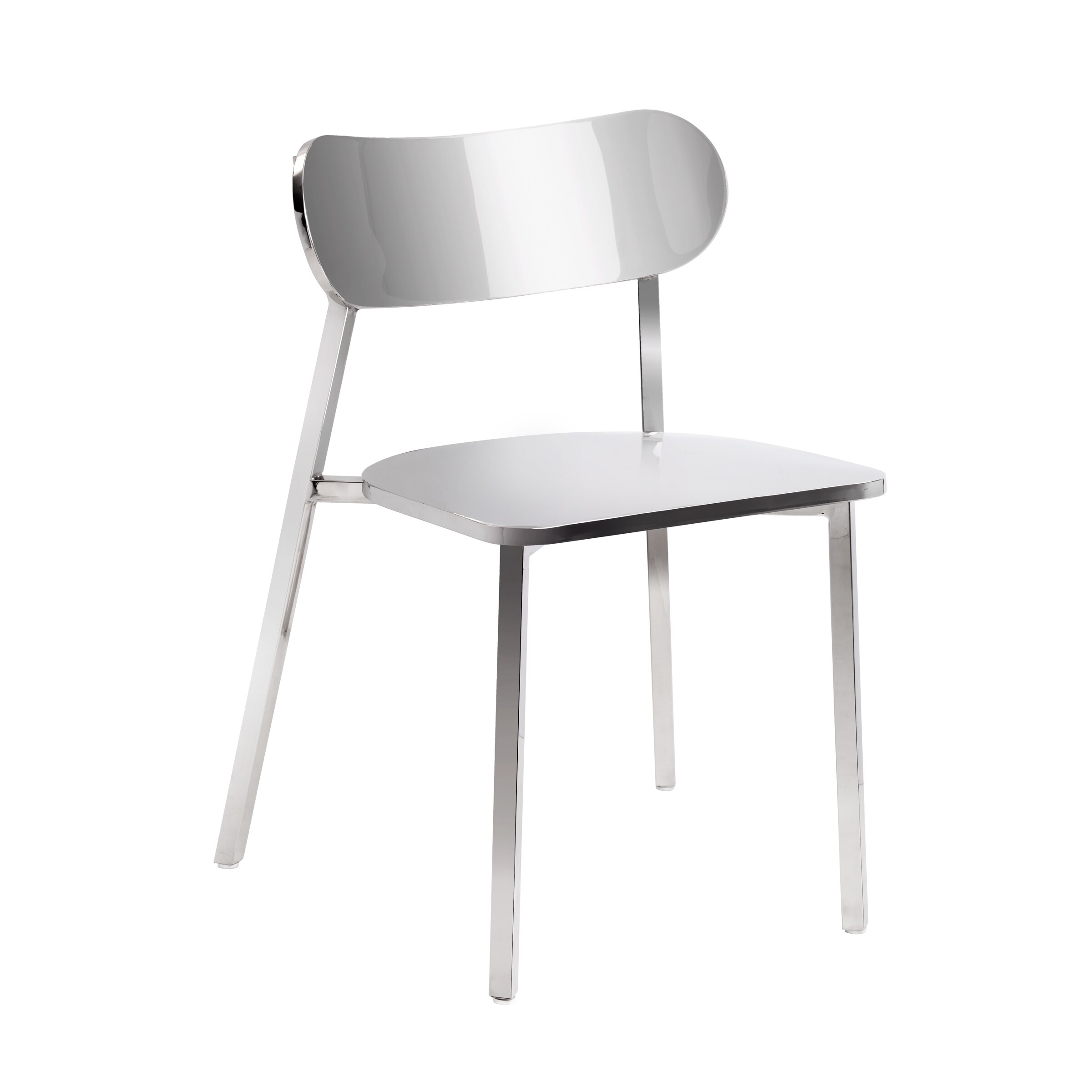 椅子 sankon Sunpan 'Ikon' Stanley Dining chair - Silver - Medium - Bed Bath