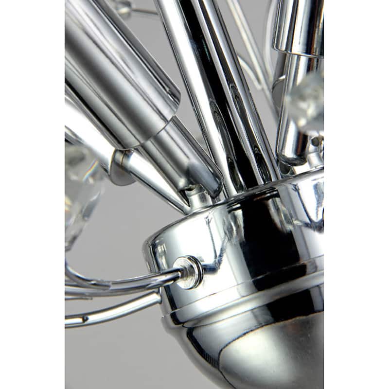 Marie 4-light Chrome 13-inch Crystal Chandelier