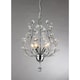 preview thumbnail 2 of 5, Marie 4-light Chrome 13-inch Crystal Chandelier