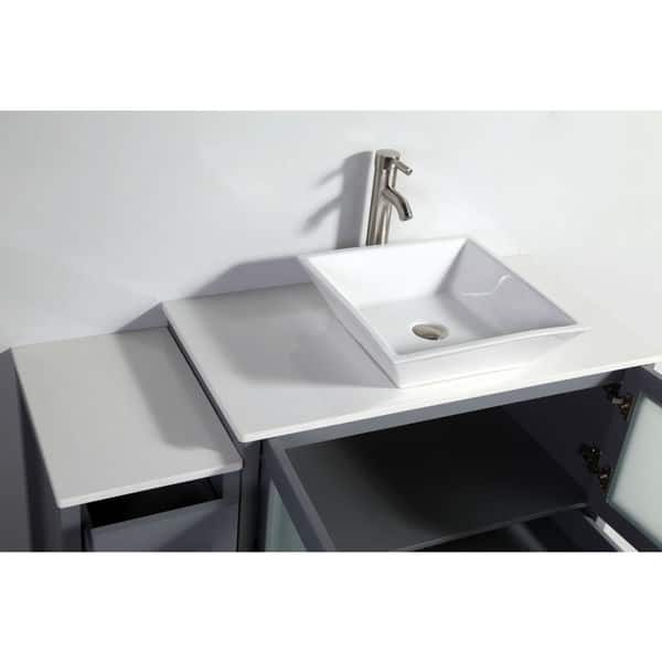 Legion Furniture 48inch Solid Wood Single Sink Vanity with Side