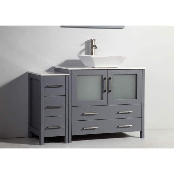 Legion Furniture 48inch Solid Wood Single Sink Vanity with Side