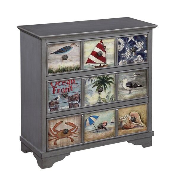 Shop Christopher Knight Home Coastal Three Drawer Chest Free Shipping