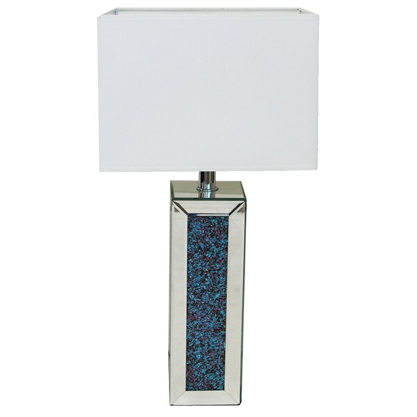 Andrea Rhinestones 28-inch Column Table Lamp