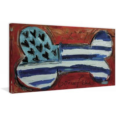 Marmont Hill - Orange Bone by Tori Campisi Painting Print on Canvas - Multi-Color
