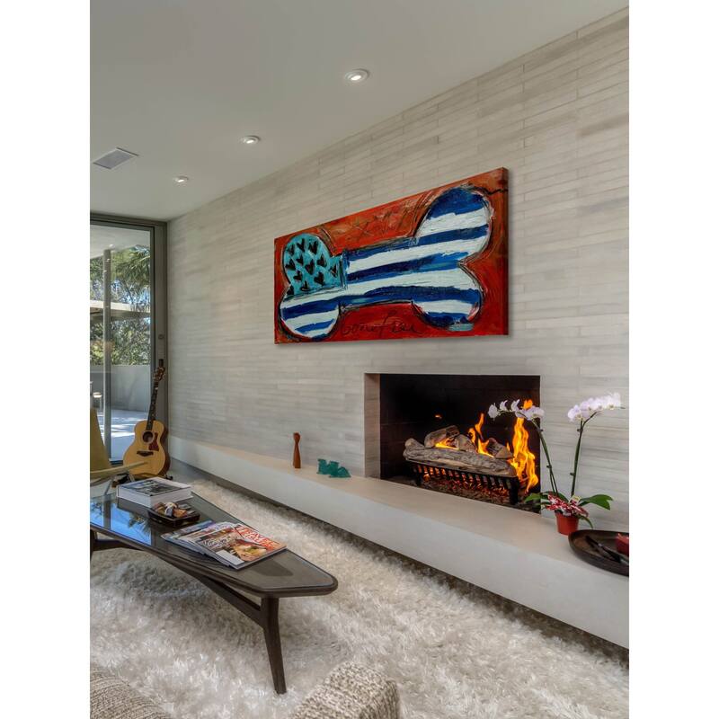Marmont Hill - Orange Bone by Tori Campisi Painting Print on Canvas - Multi-Color