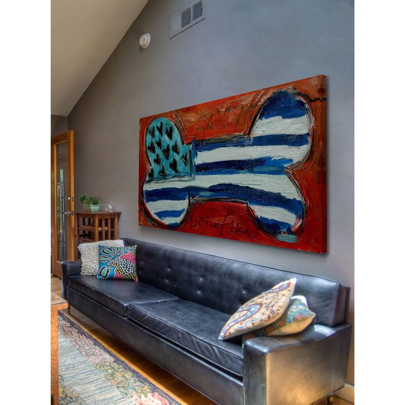 Marmont Hill - Orange Bone by Tori Campisi Painting Print on Canvas - Multi-Color