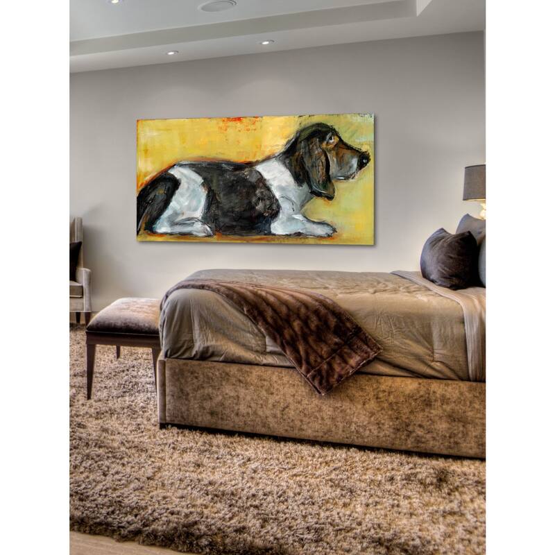Marmont Hill - Hush Puppy by Tori Campisi Painting Print on Canvas - Multi-Color
