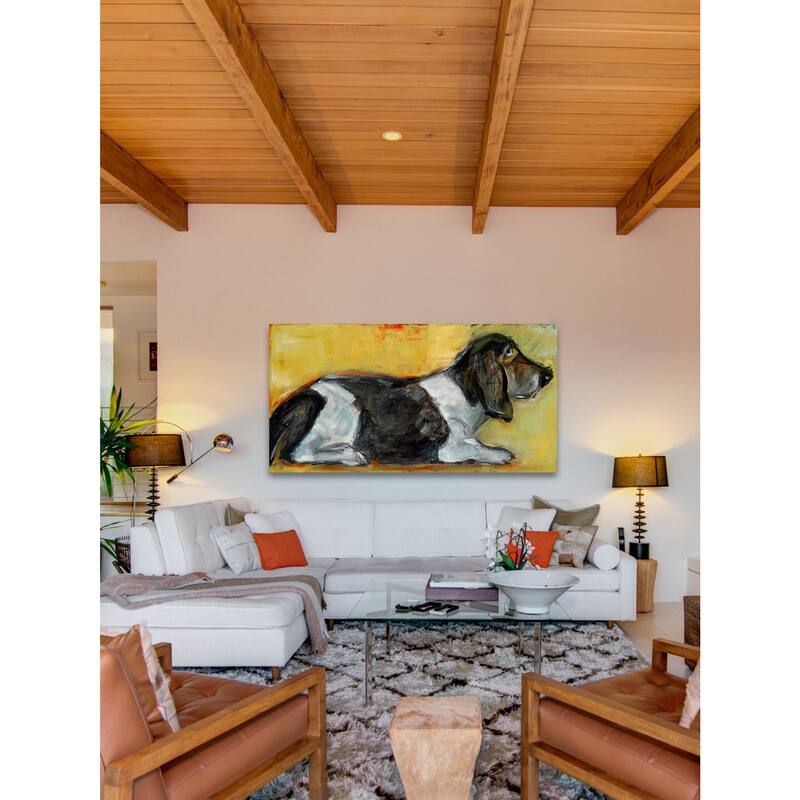 Marmont Hill - Hush Puppy by Tori Campisi Painting Print on Canvas - Multi-Color