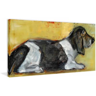 Marmont Hill - Hush Puppy by Tori Campisi Painting Print on Canvas - Multi-Color