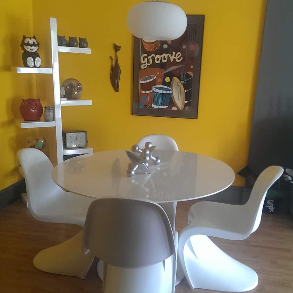 Mod Made Stackable Plastic 'S' Shape Dining Side Chair