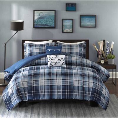 Intelligent Design Dexter Blue Comforter Set