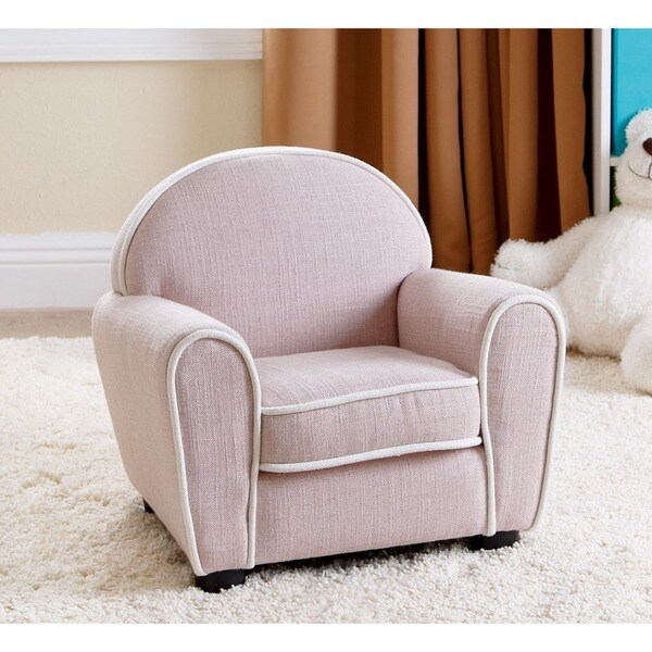 baby pink armchair