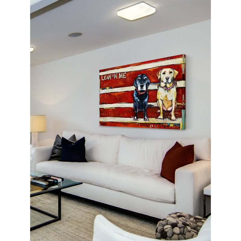 Marmont Hill - "Lean on Me" by Tori Campisi Painting Print on Canvas