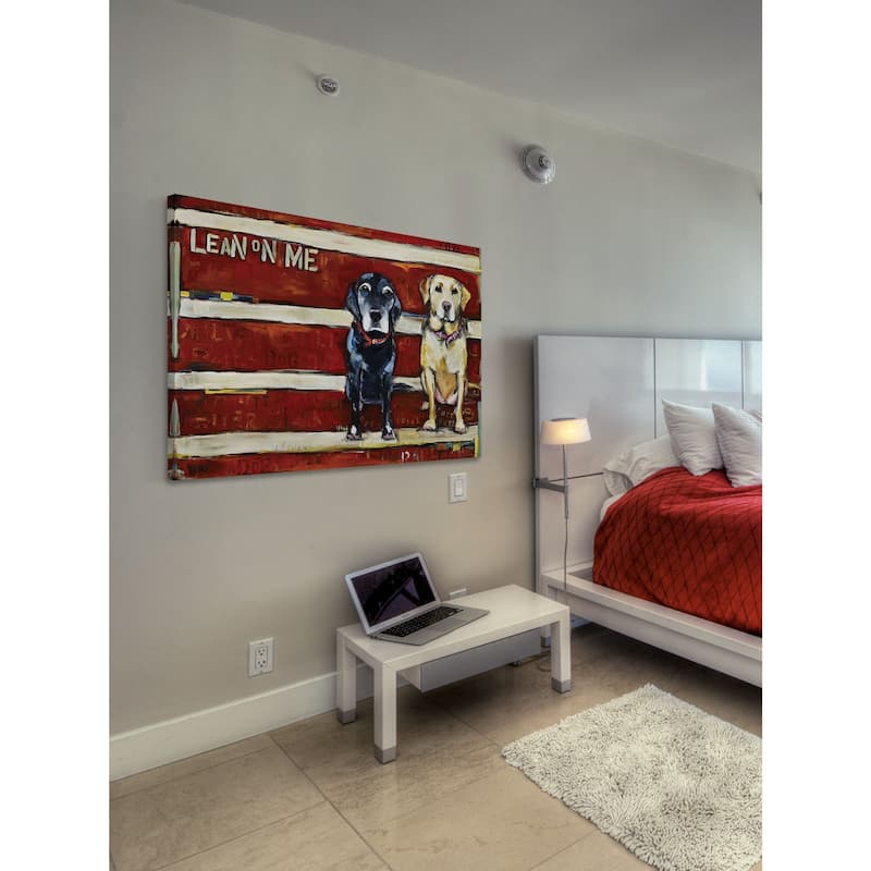 Marmont Hill - "Lean on Me" by Tori Campisi Painting Print on Canvas