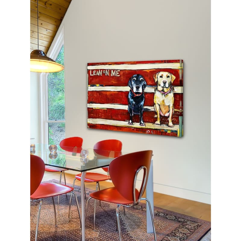 Marmont Hill - "Lean on Me" by Tori Campisi Painting Print on Canvas