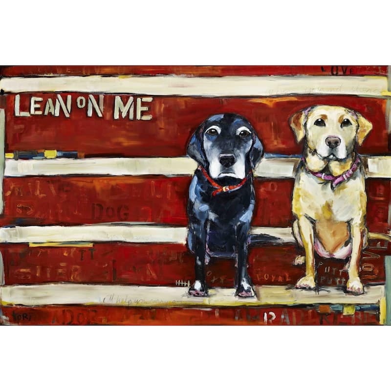 Marmont Hill - "Lean on Me" by Tori Campisi Painting Print on Canvas
