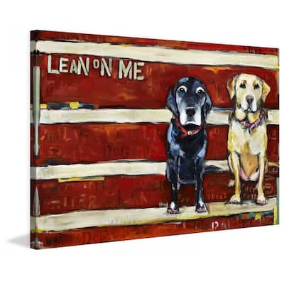 Marmont Hill - "Lean on Me" by Tori Campisi Painting Print on Canvas