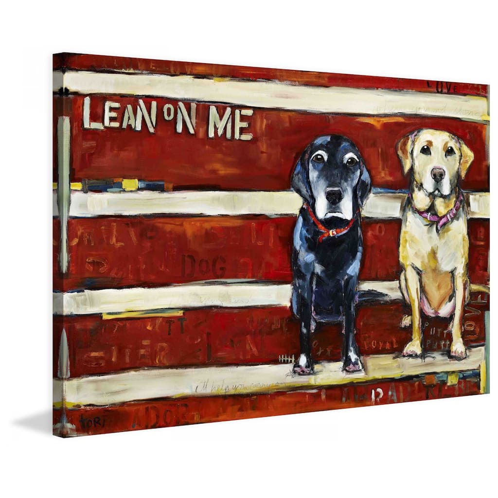 Marmont Hill - "Lean on Me" by Tori Campisi Painting Print on Canvas