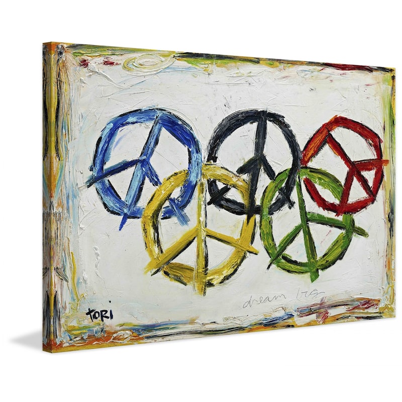 Marmont Hill - "Dream Big" by Tori Campisi Painting Print on Canvas