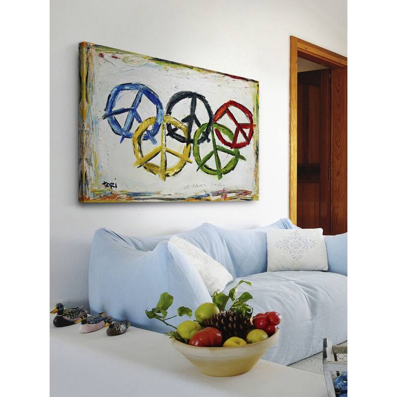 Marmont Hill - "Dream Big" by Tori Campisi Painting Print on Canvas