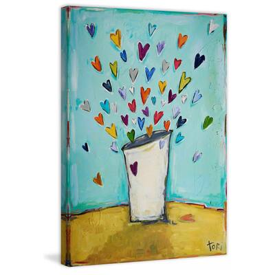 Marmont Hill - "Filled to the Brim" by Tori Campisi Painting Print on Canvas - Multi-Color