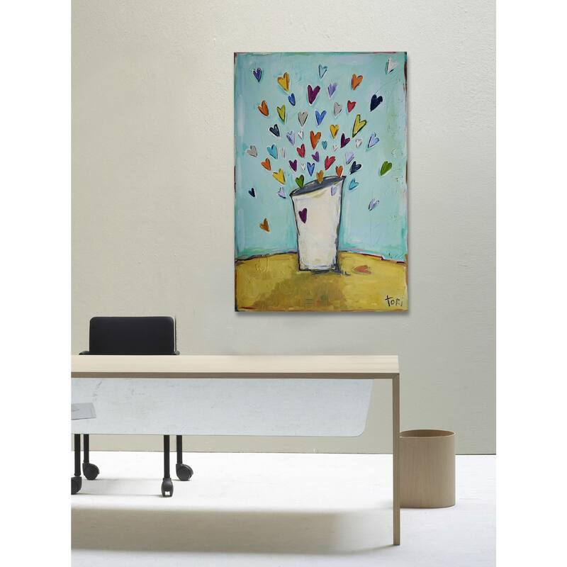 Marmont Hill - "Filled to the Brim" by Tori Campisi Painting Print on Canvas - Multi-Color