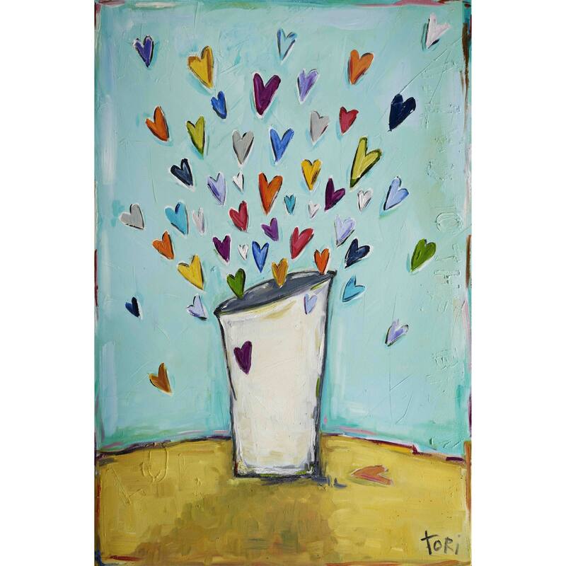 Marmont Hill - "Filled to the Brim" by Tori Campisi Painting Print on Canvas - Multi-Color