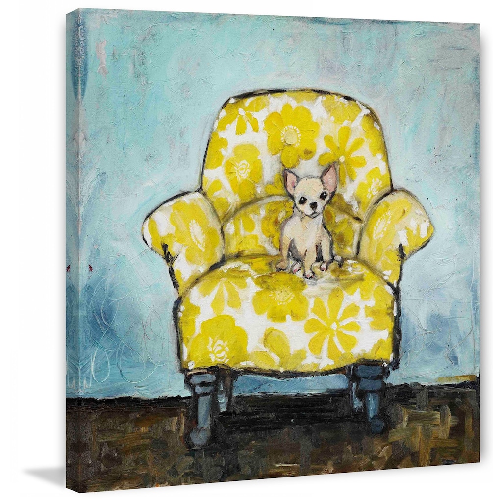 Marmont Hill - "Dog Allowed In" by Tori Campisi Painting Print on Canvas