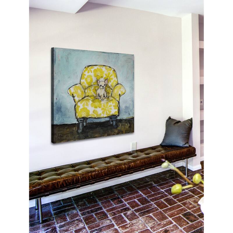 Marmont Hill - "Dog Allowed In" by Tori Campisi Painting Print on Canvas