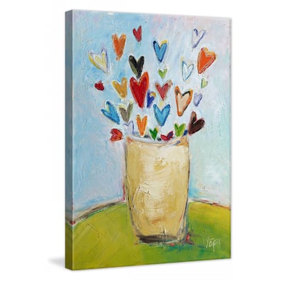Marmont Hill - "Bouquet of Love" by Tori Campisi Painting Print on Canvas