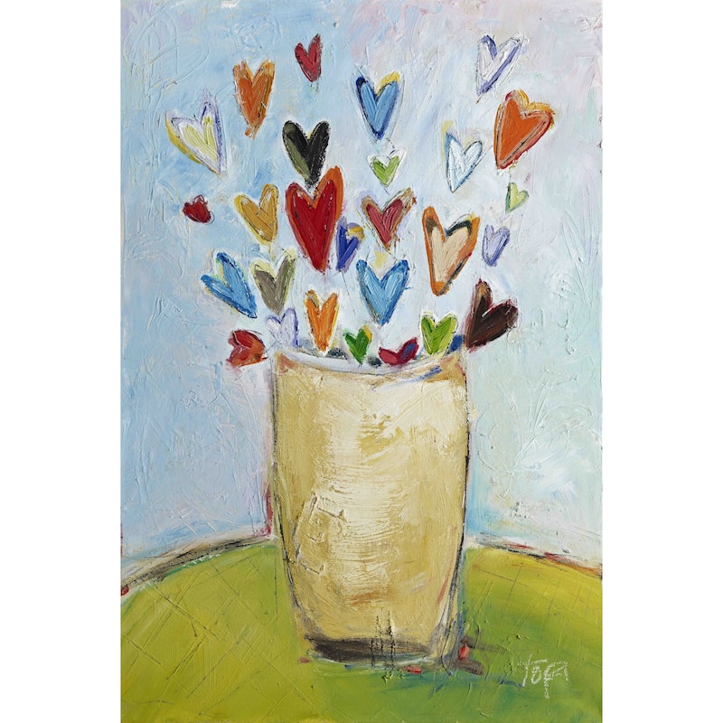 Marmont Hill - "Bouquet of Love" by Tori Campisi Painting Print on Canvas