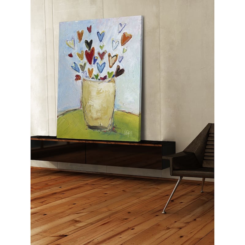Marmont Hill - "Bouquet of Love" by Tori Campisi Painting Print on Canvas