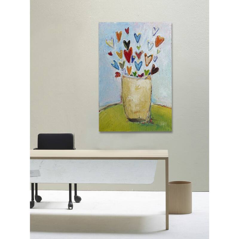 Marmont Hill - "Bouquet of Love" by Tori Campisi Painting Print on Canvas