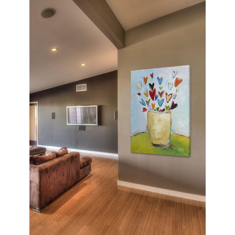 Marmont Hill - "Bouquet of Love" by Tori Campisi Painting Print on Canvas