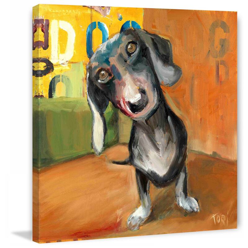 Marmont Hill - "Wasn't Me" by Tori Campisi Painting Print on Canvas - Multi-Color