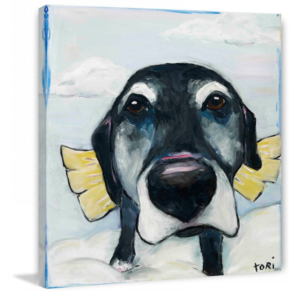 Marmont Hill - "All Good Dogs" by Tori Campisi Painting Print on Canvas - Multi-Color