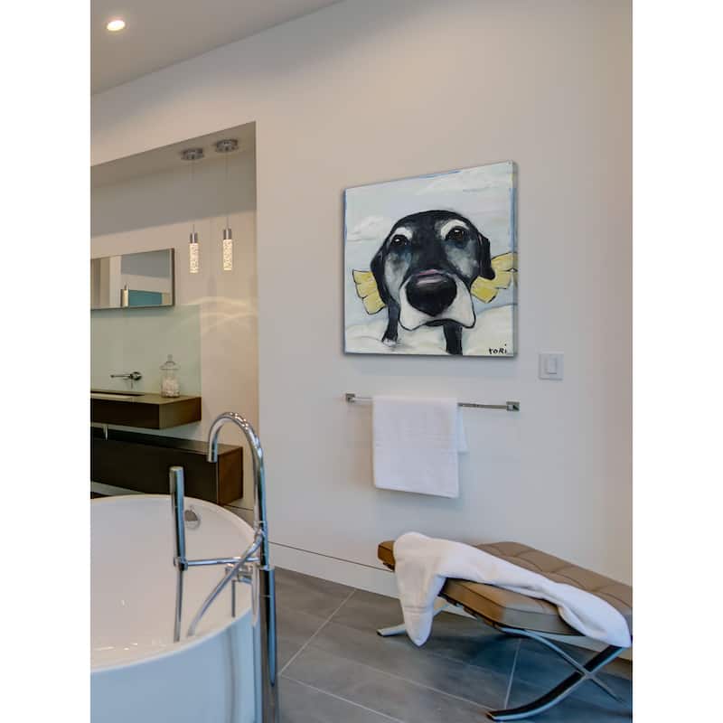Marmont Hill - "All Good Dogs" by Tori Campisi Painting Print on Canvas - Multi-Color