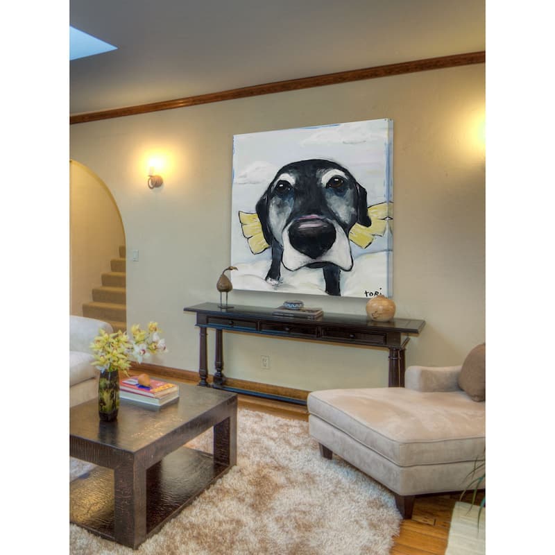 Marmont Hill - "All Good Dogs" by Tori Campisi Painting Print on Canvas - Multi-Color